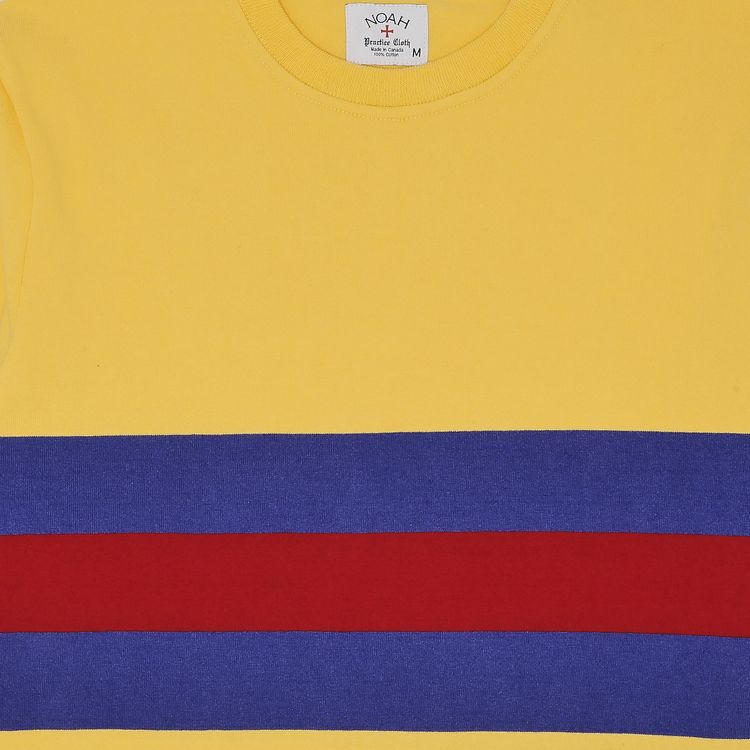Noah Long Sleeve Rugby Crew YellowMarineDark Red