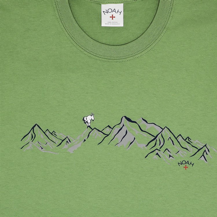 Noah Short Sleeve Mountain Range Tee Dill Green