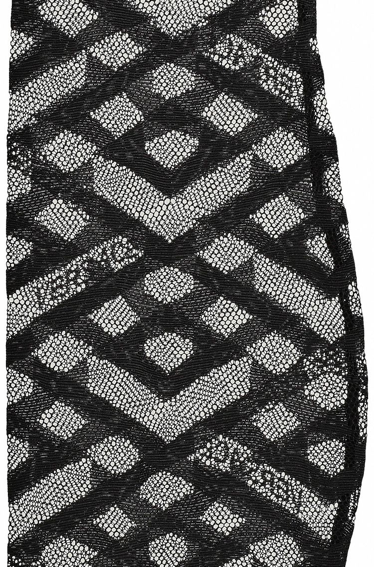 Versace Monogram Tulle Stockings Black