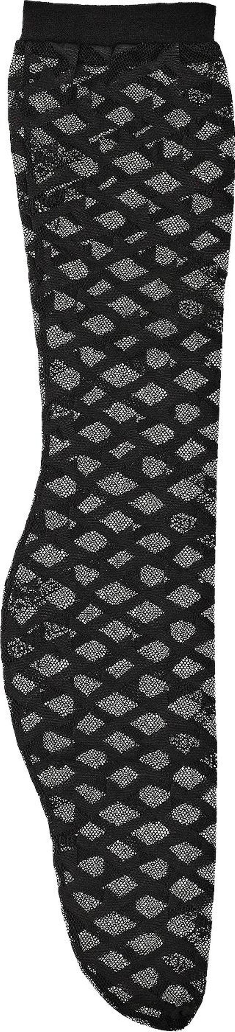 Versace Monogram Tulle Stockings 'Black'