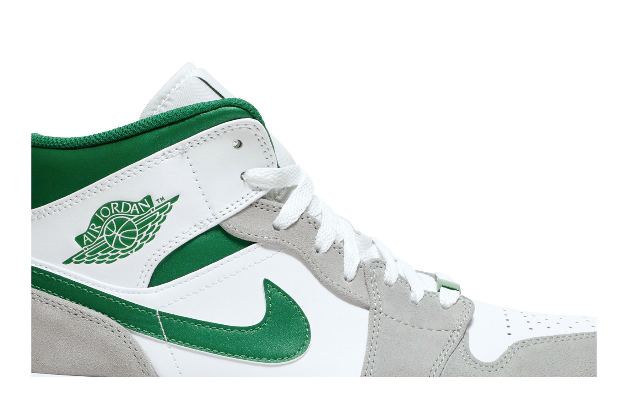 Jordan 1s grey and green sale