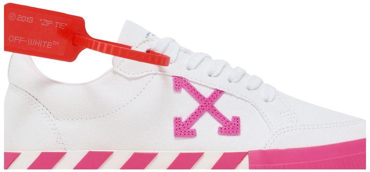 Off White Wmns Arrow Vulcanized Low White Fuchsia