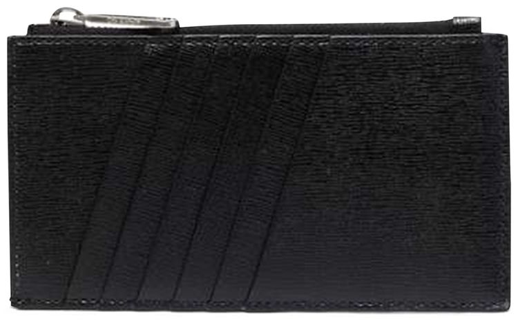 Off White Binder Card Case With Pockets BlackWhite