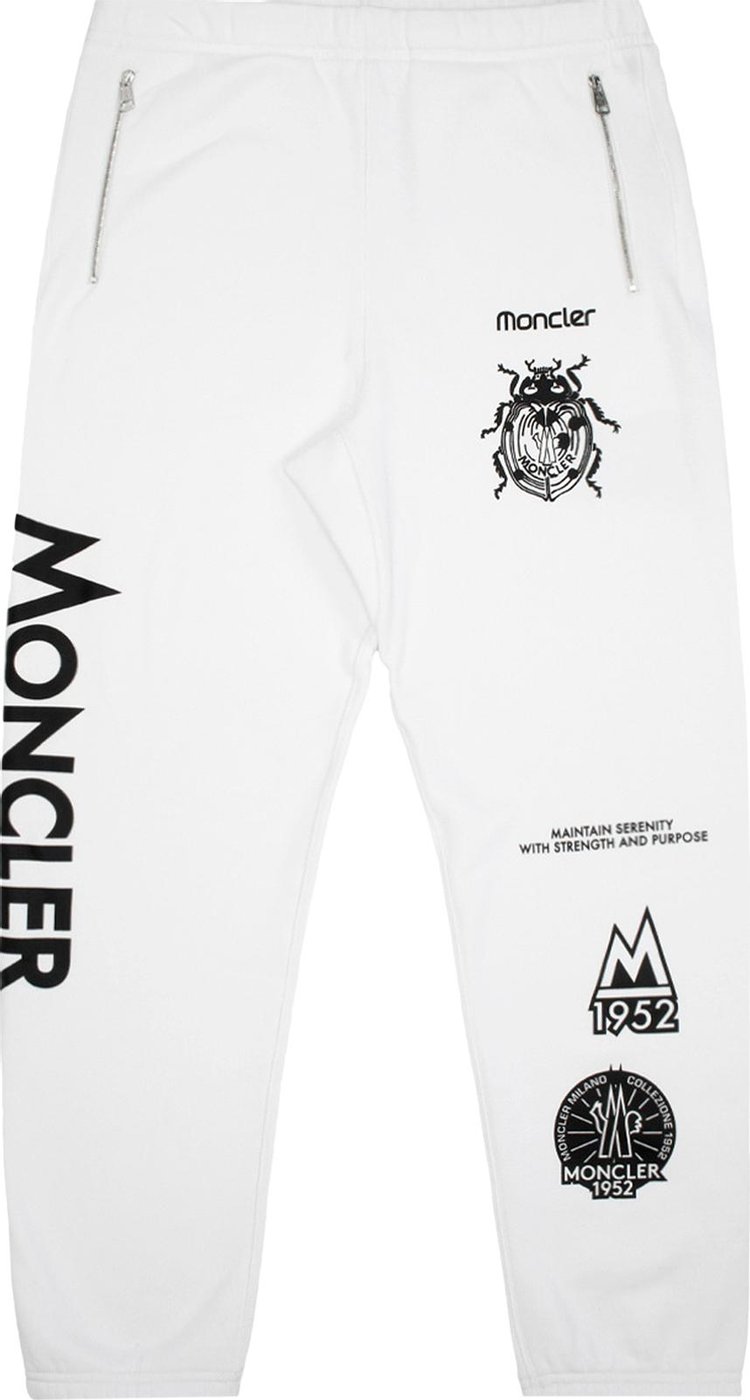 Moncler Jersey Bottoms White