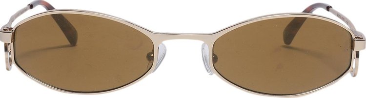 Marine Serre Swirl-Frame Oval Sunglasses 'Gold'