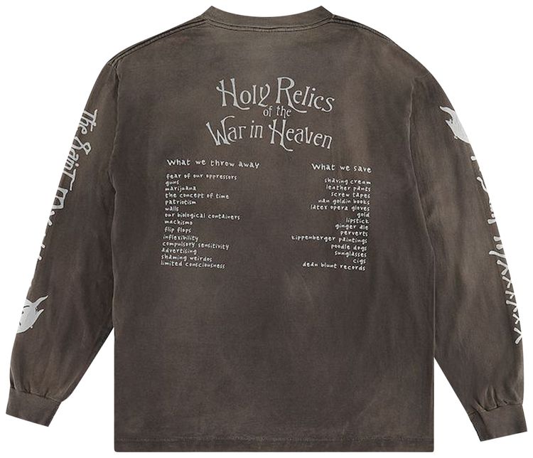 SAINT Mxxxxxx Satan Long Sleeve T Shirt Black