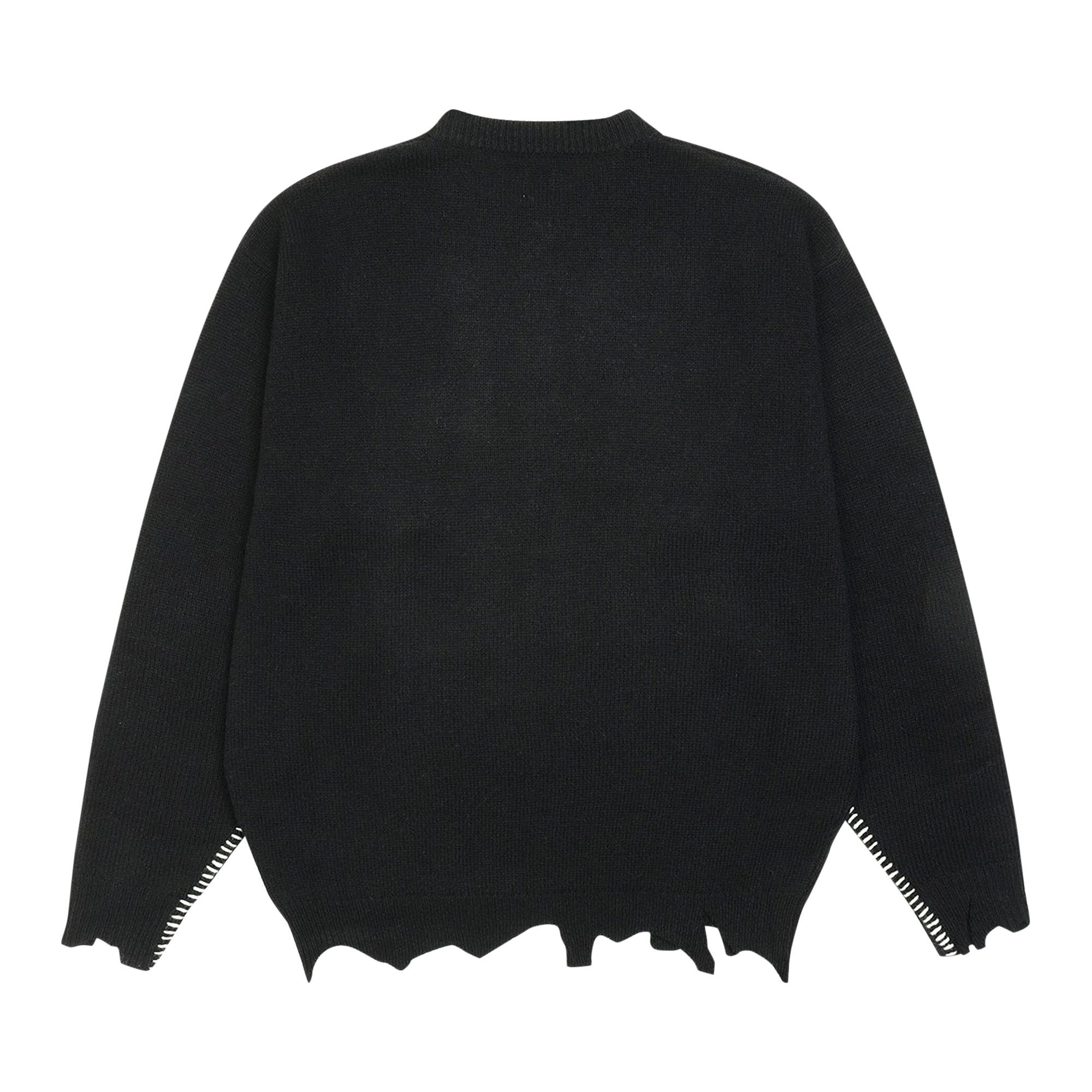 Buy Saint Michael Sin Wool Sweater 'Black' - SM A21 0000 039 | GOAT