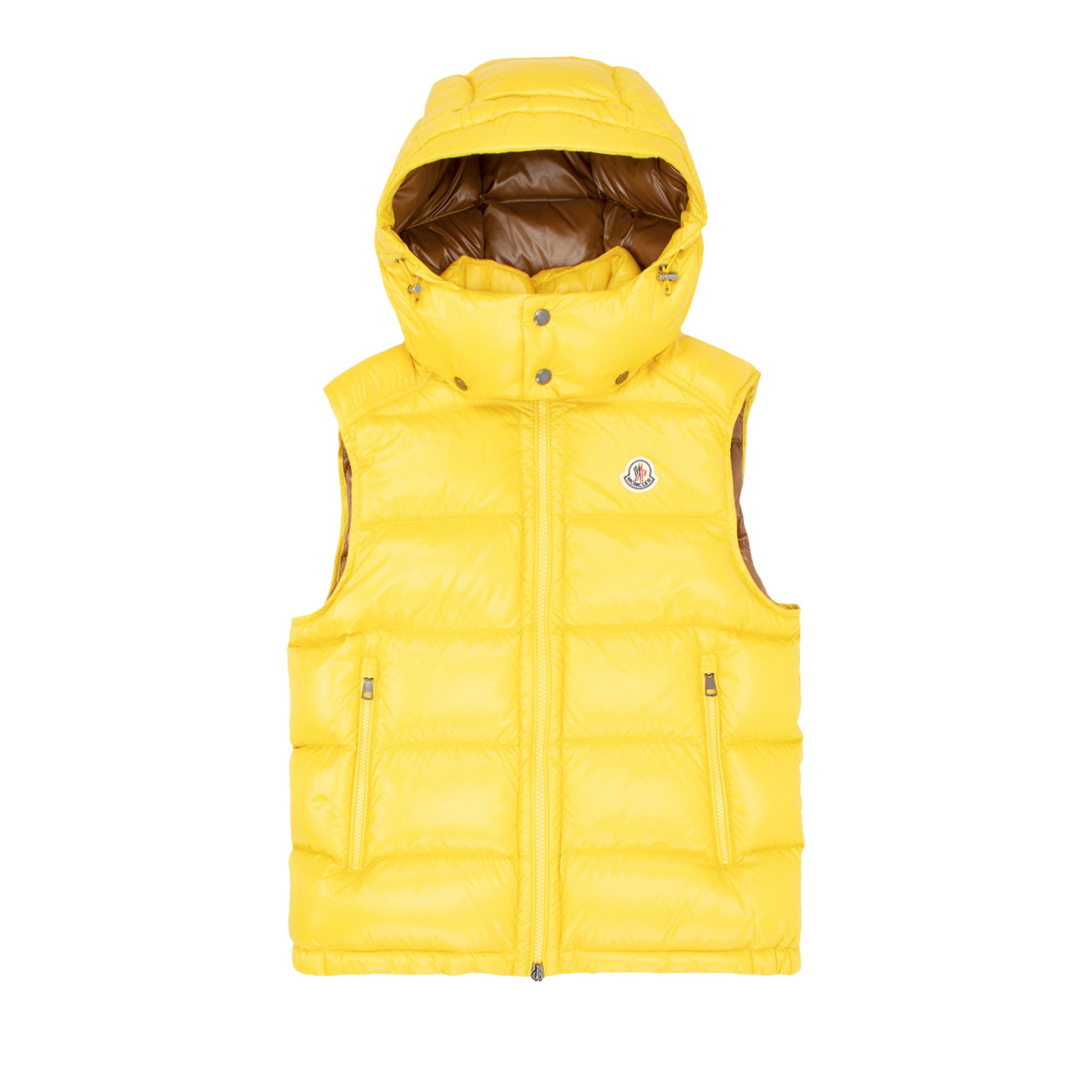 Yellow moncler gilet on sale