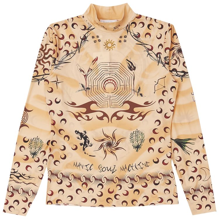 Buy Marine Serre Second Skin Tattoo Top 