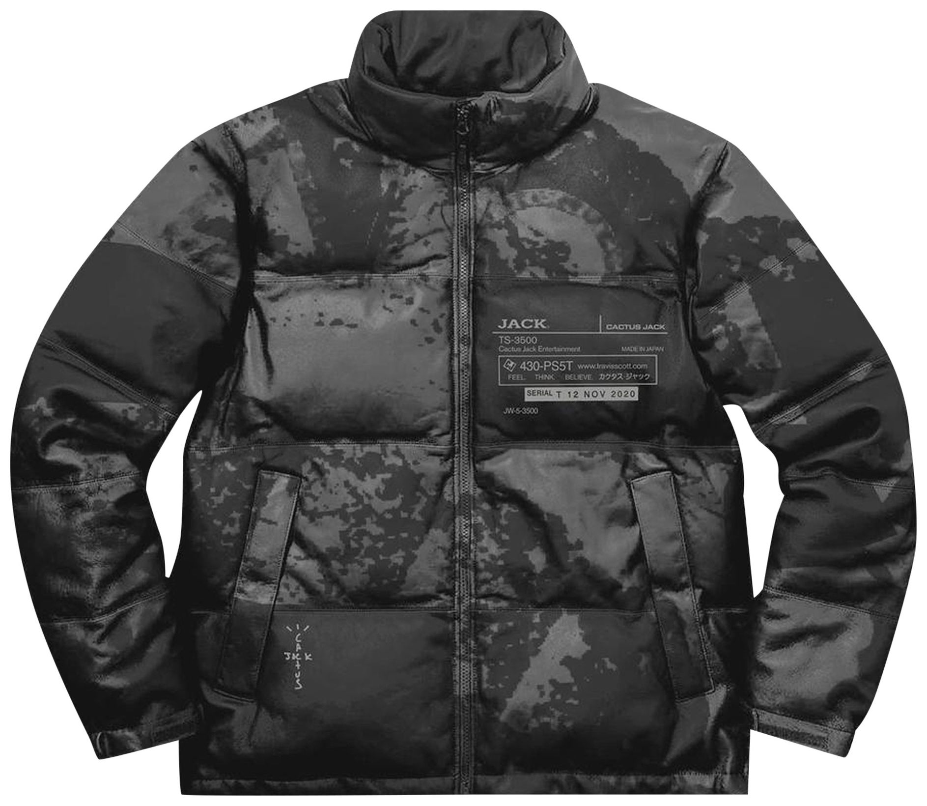 Cactus Jack By Travis Scott System Reflective Down Puffer Black GOAT