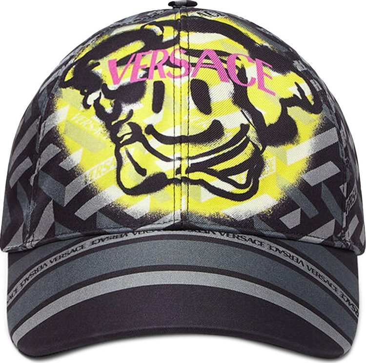 Versace Medusa Smile Logo Cap 'Black/Grey'