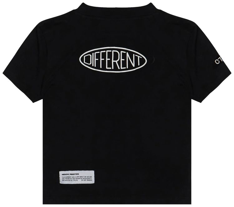 Heron Preston Different Short Sleeve Baby Tee BlackWhite