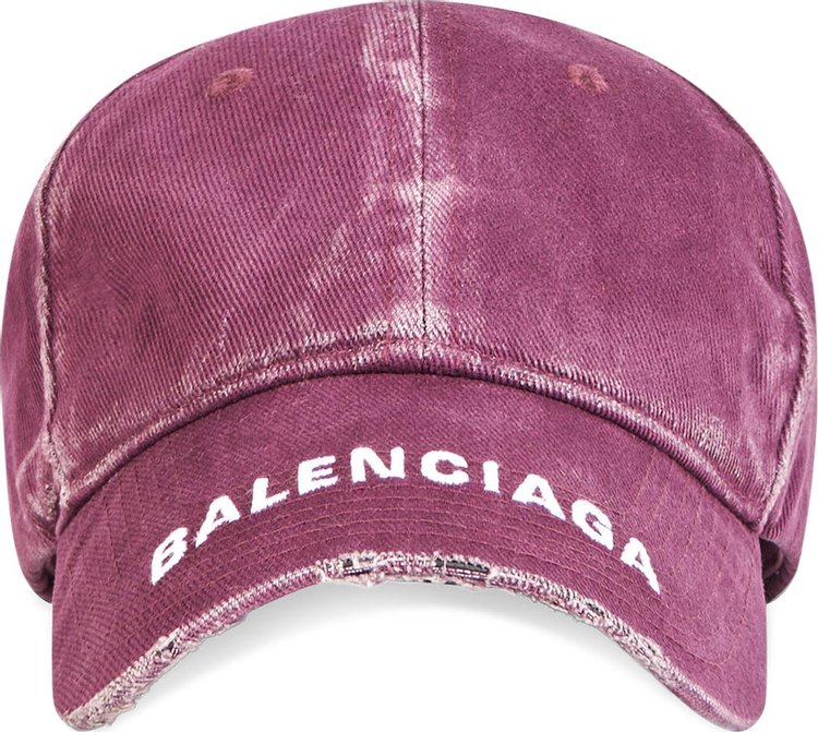 Balenciaga Logo Visor Cap 'Grape/White'