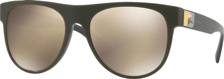 Versace D Frame Acetate Sunglasses Black