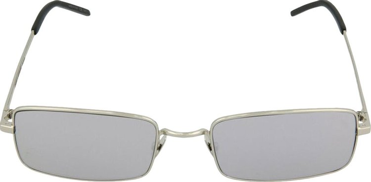 Saint Laurent Square Frame Acetate Sunglasses 'Silver'