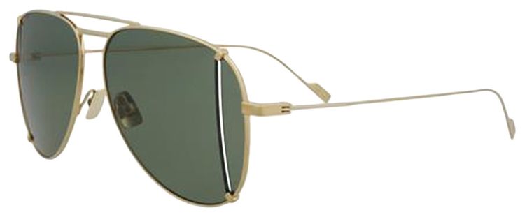 Saint Laurent Aviator Titanium Sunglasses Gold