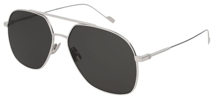 Saint Laurent Aviator Titanium Sunglasses Silver