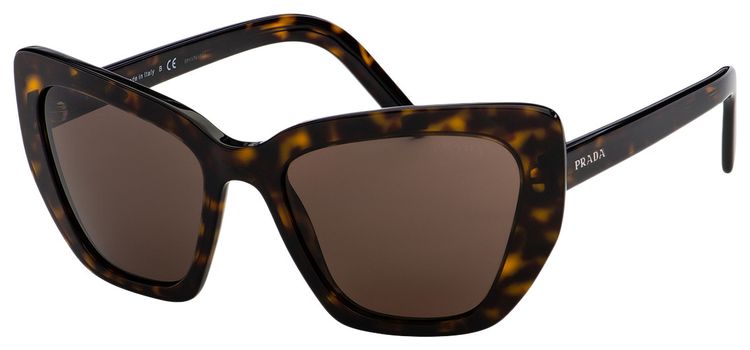 Prada Cat Eye Frame Acetate Sunglasses Brown