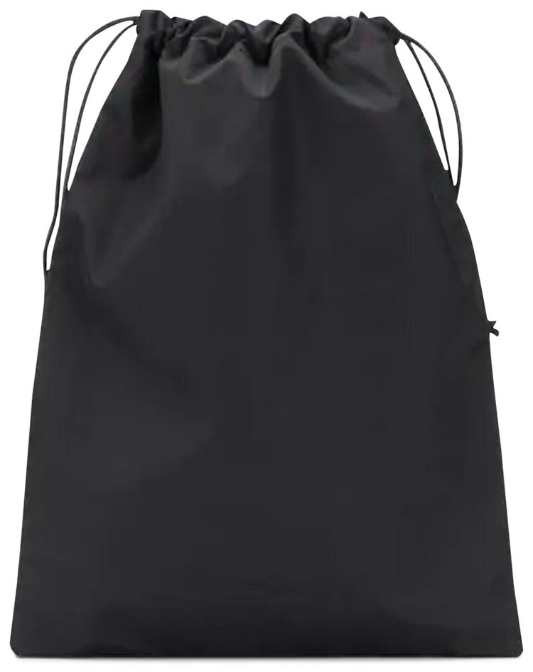 Off White Quote Print Drawstring Bag Black