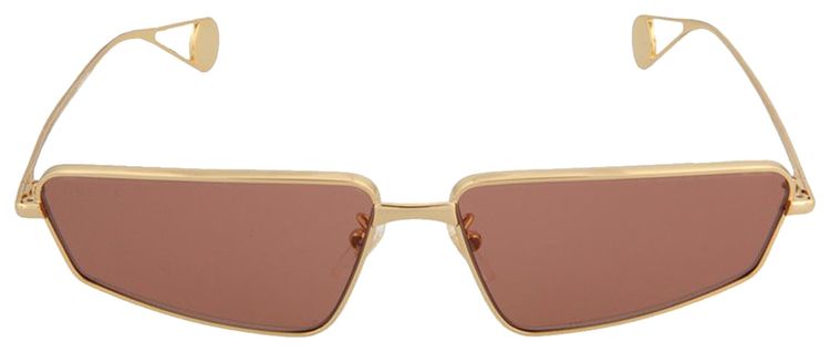 Gucci Cat Eye Metal Sunglasses Gold