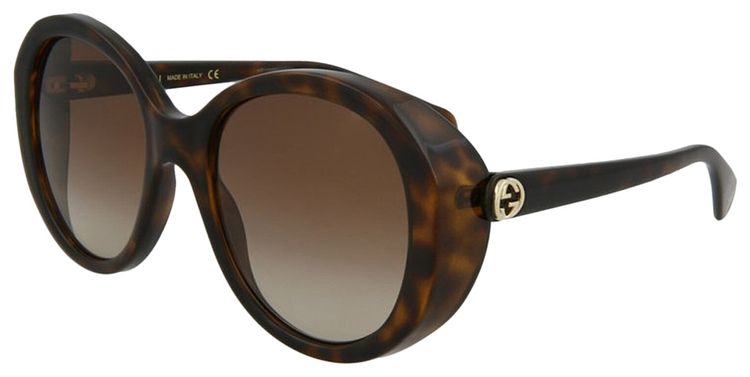 Gucci Oval Acetate Sunglasses Multicolor