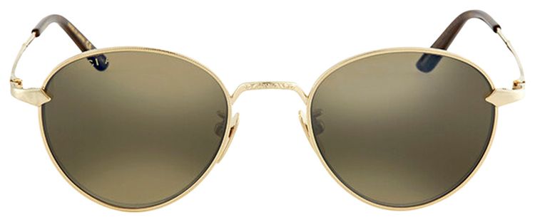 Gucci Round Titanium Sunglasses Gold