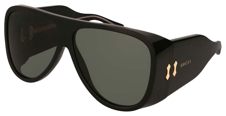 Gucci Aviator Acetate Sunglasses Black