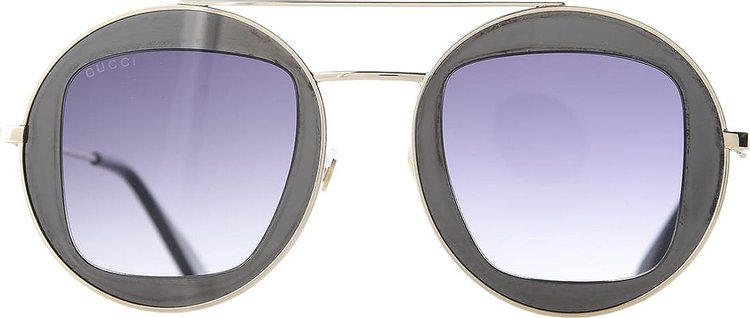 Gucci Aviator Style Metal Sunglasses 'Grey'