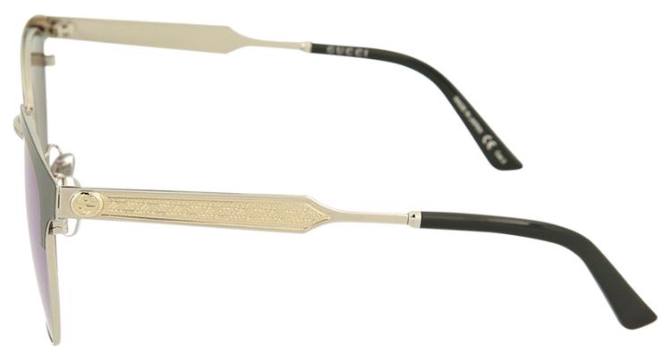 Gucci Wayfarer Metal Sunglasses Silver