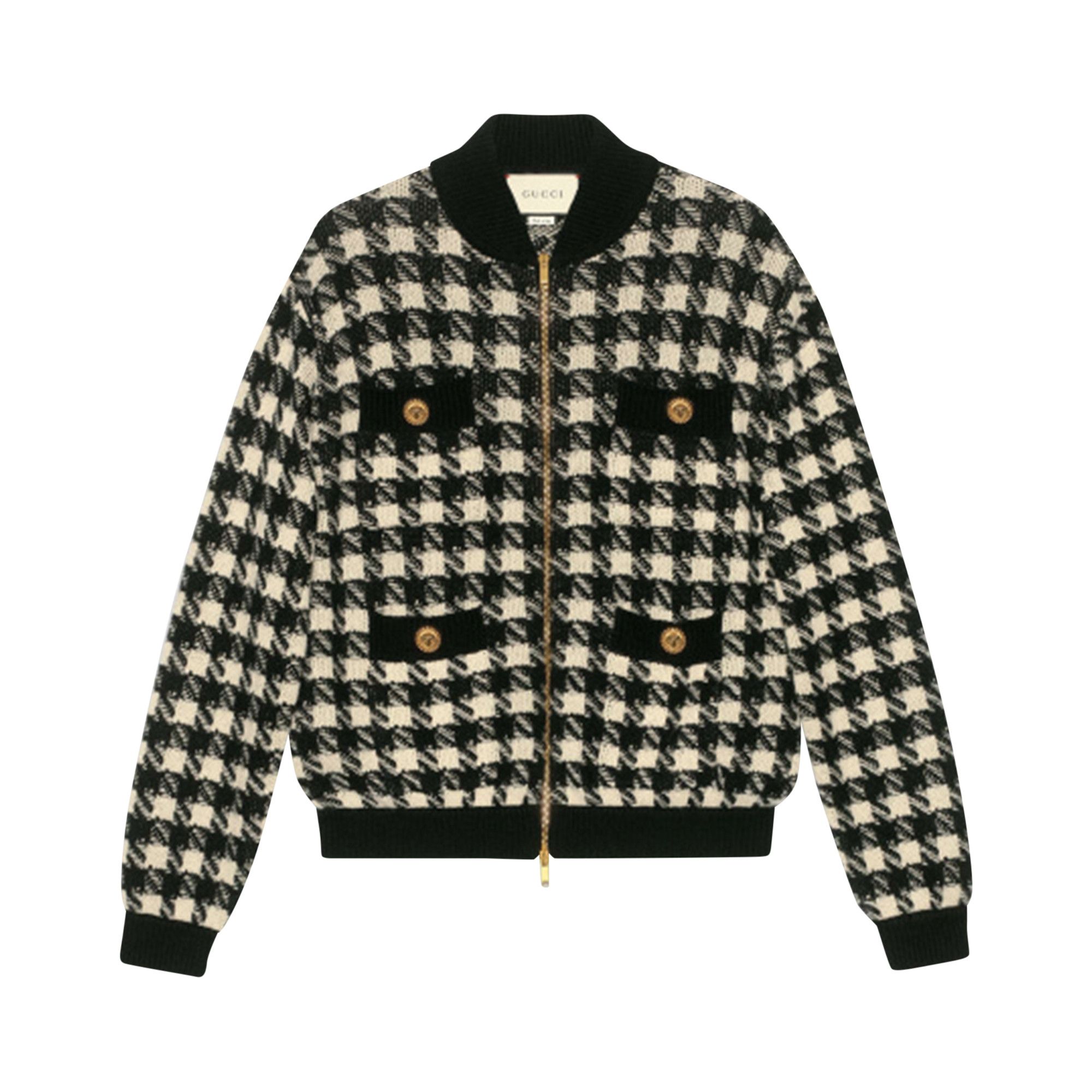 Gucci houndstooth jacket top