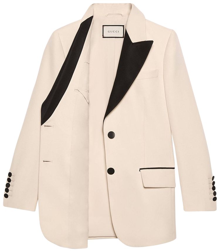 Gucci Single Rear Vent Blazer White
