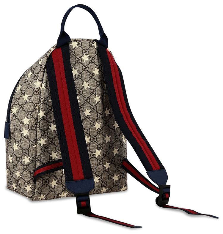 Gucci Kids GG Supreme Stars Backpack Beige