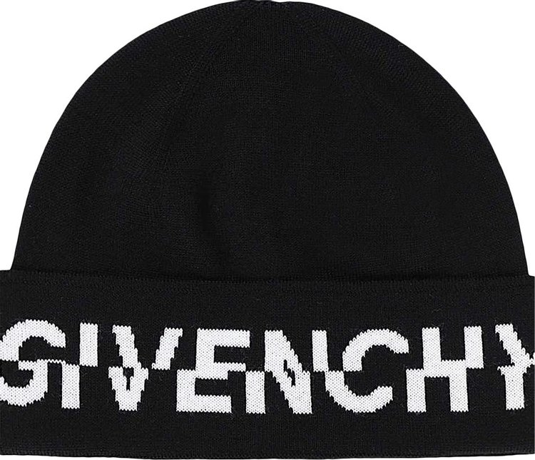 Givenchy Logo Wool Beanie 'Black'