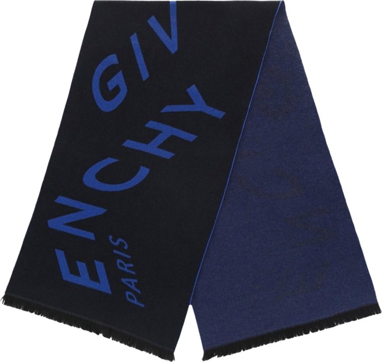 Givenchy Chevron Logo Scarf 'Blue'