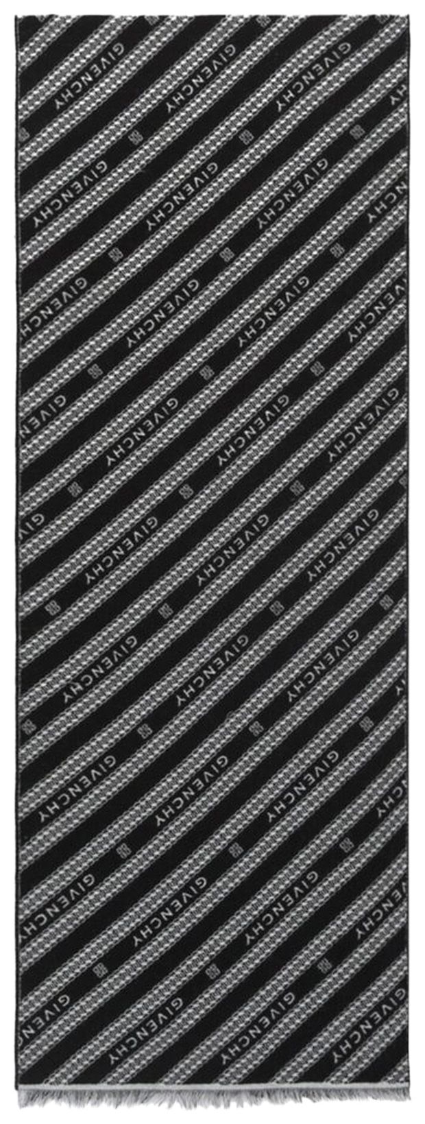 Givenchy Logo Chain Scarf Black