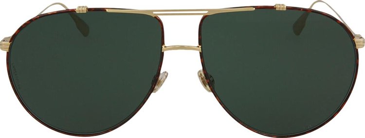 Dior Aviator Style Metal Sunglasses Gold