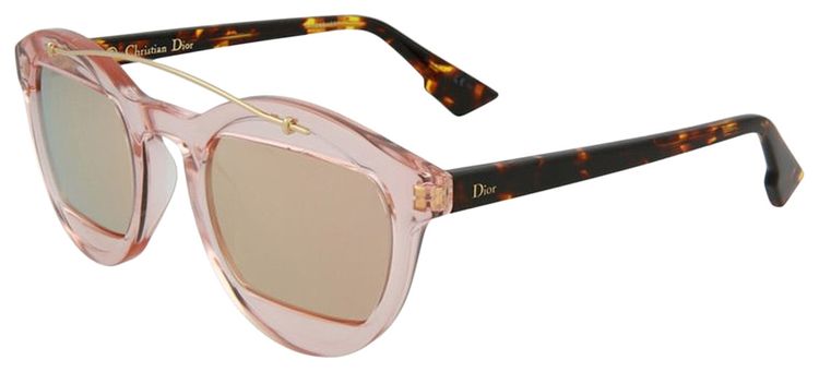 Dior Round Frame Acetate Sunglasses Pink