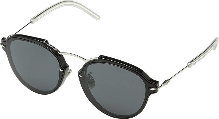 Dior Round Frame Metal Sunglasses Silver