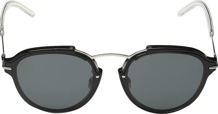 Dior Round Frame Metal Sunglasses Silver