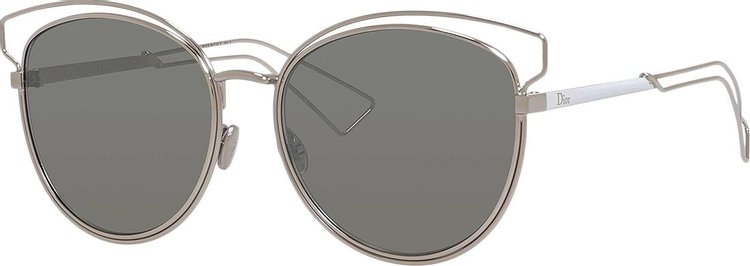 Dior Cat Eye Metal Sunglasses 'Silver'