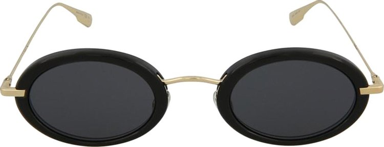 Dior Oval Metal Sunglasses 'Black'