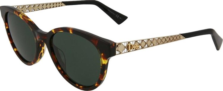 Dior Round Frame Acetate Sunglasses Brown