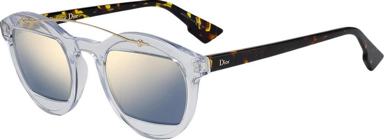 Dior Round Frame Acetate Sunglasses 'Brown'