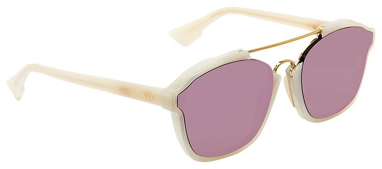Dior Square Frame Acetate Sunglasses White