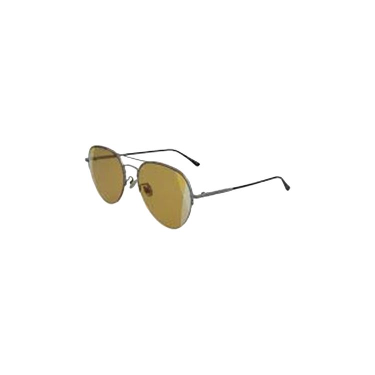 Bottega Veneta Aviator Style Metal Sunglasses Silver