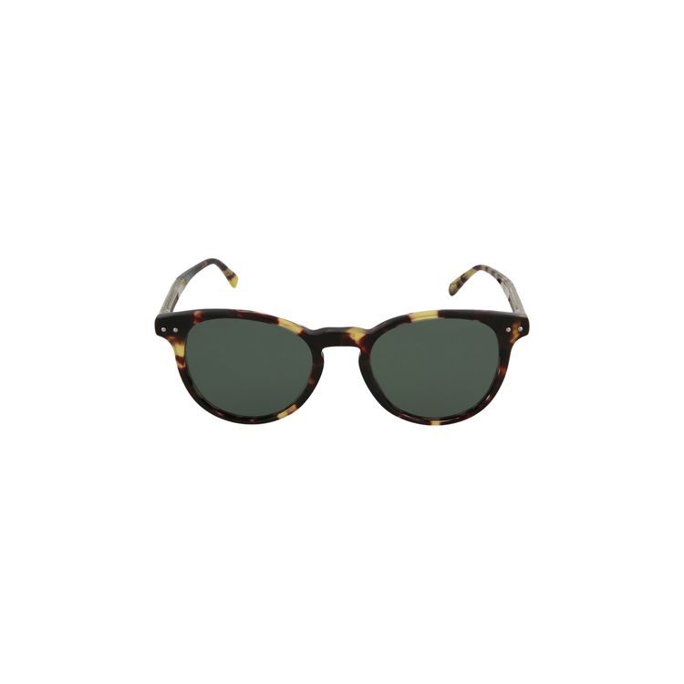 Bottega Veneta Round Frame Acetate Sunglasses Brown