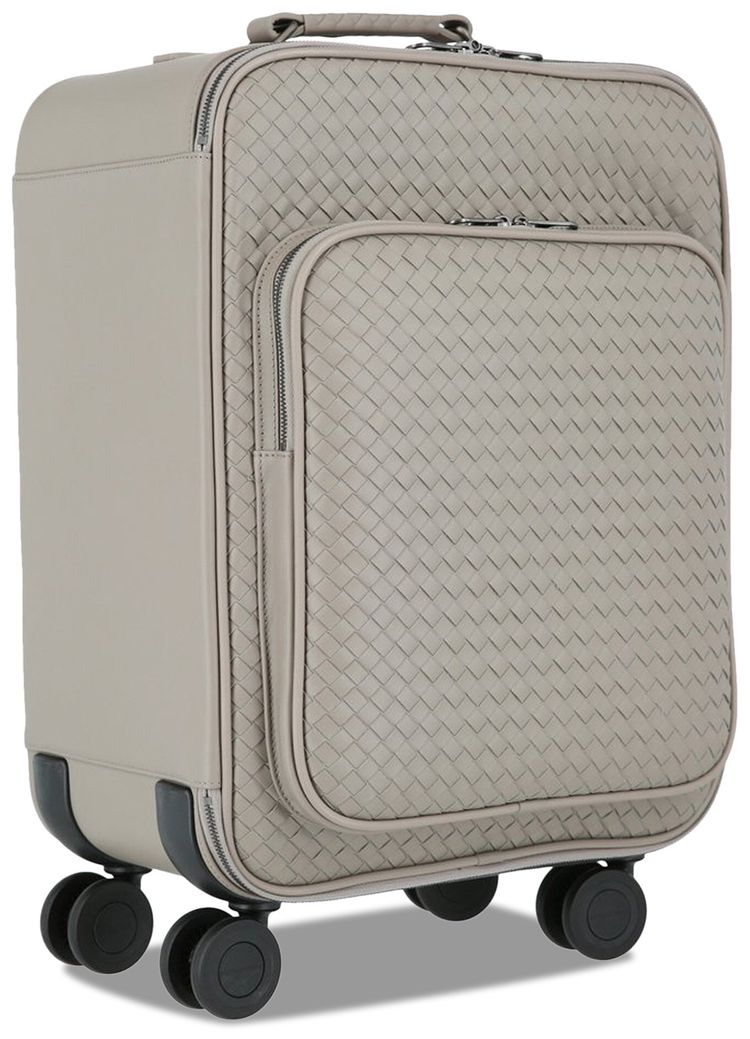 Bottega Veneta Trolley VN Leather Suitcase Grey