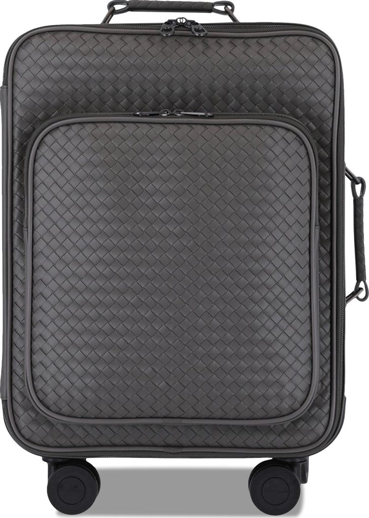 Bottega Veneta Trolley VN Leather Suitcase 'Grey'