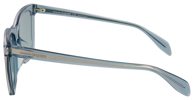 Alexander McQueen Square Frame Acetate Sunglasses Blue