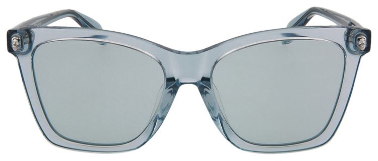 Alexander McQueen Square Frame Acetate Sunglasses Blue